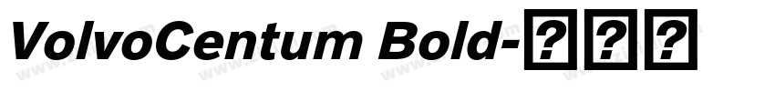 VolvoCentum Bold字体转换